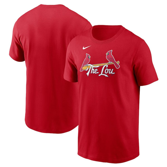 Men's St. Louis Cardinals Red 2024 City Connect Wordmark T-Shirt